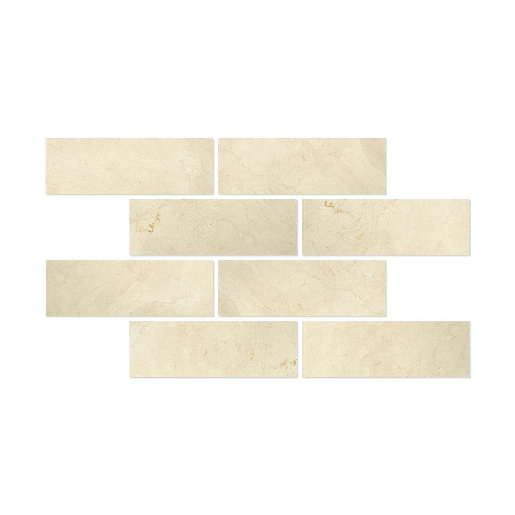 4 X 12 Crema Marfil Marble Honed Field Tile-Marble Tile-American Tile Depot