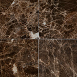 4 X 4 Emperador Dark Marble Polished Field Tile-Marble Tile-American Tile Depot