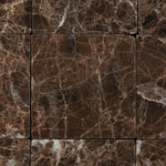 4 X 4 Emperador Dark Marble Tumbled Field Tile-Marble Tile-American Tile Depot