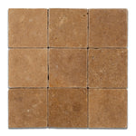 4 X 4 Noce Travertine Tumbled Field Tile-Travertine Tile-American Tile Depot