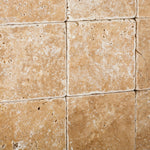 4 X 4 Walnut Travertine Tumbled Field Tile-Travertine Tile-American Tile Depot