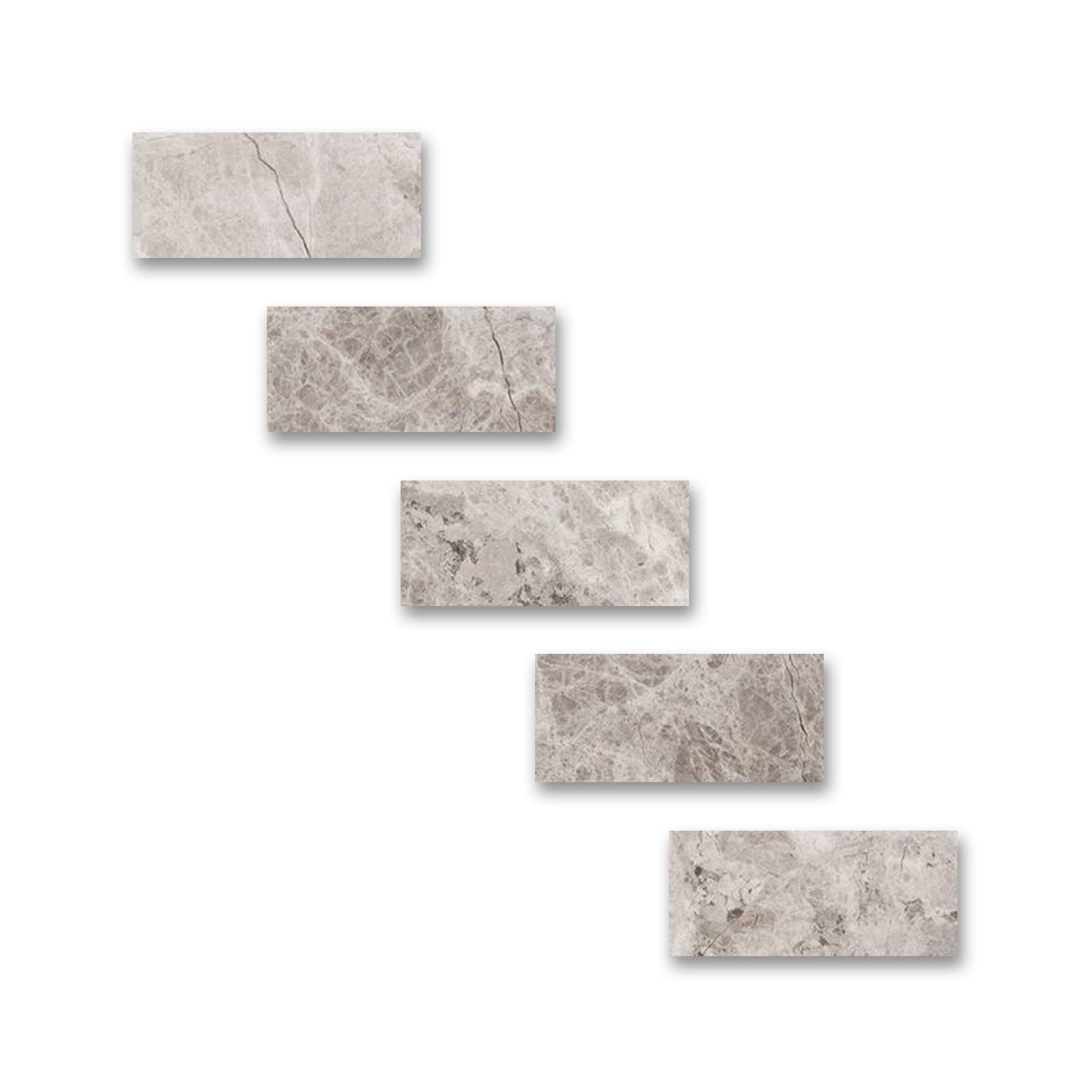 4 X 6 Tundra Gray (Atlantic Gray) Marble Honed Tile-Marble Mosaic-American Tile Depot