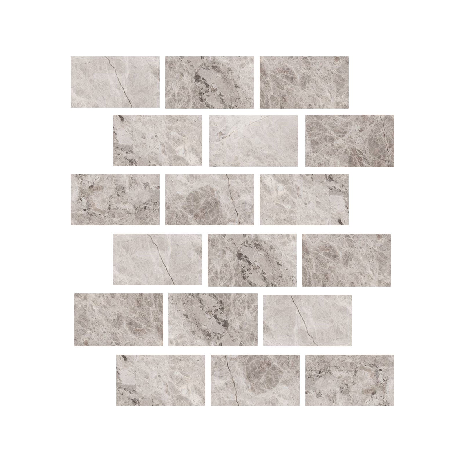 4 X 8 Tundra Gray (Atlantic Gray) Marble Honed Tile-Marble Mosaic-American Tile Depot