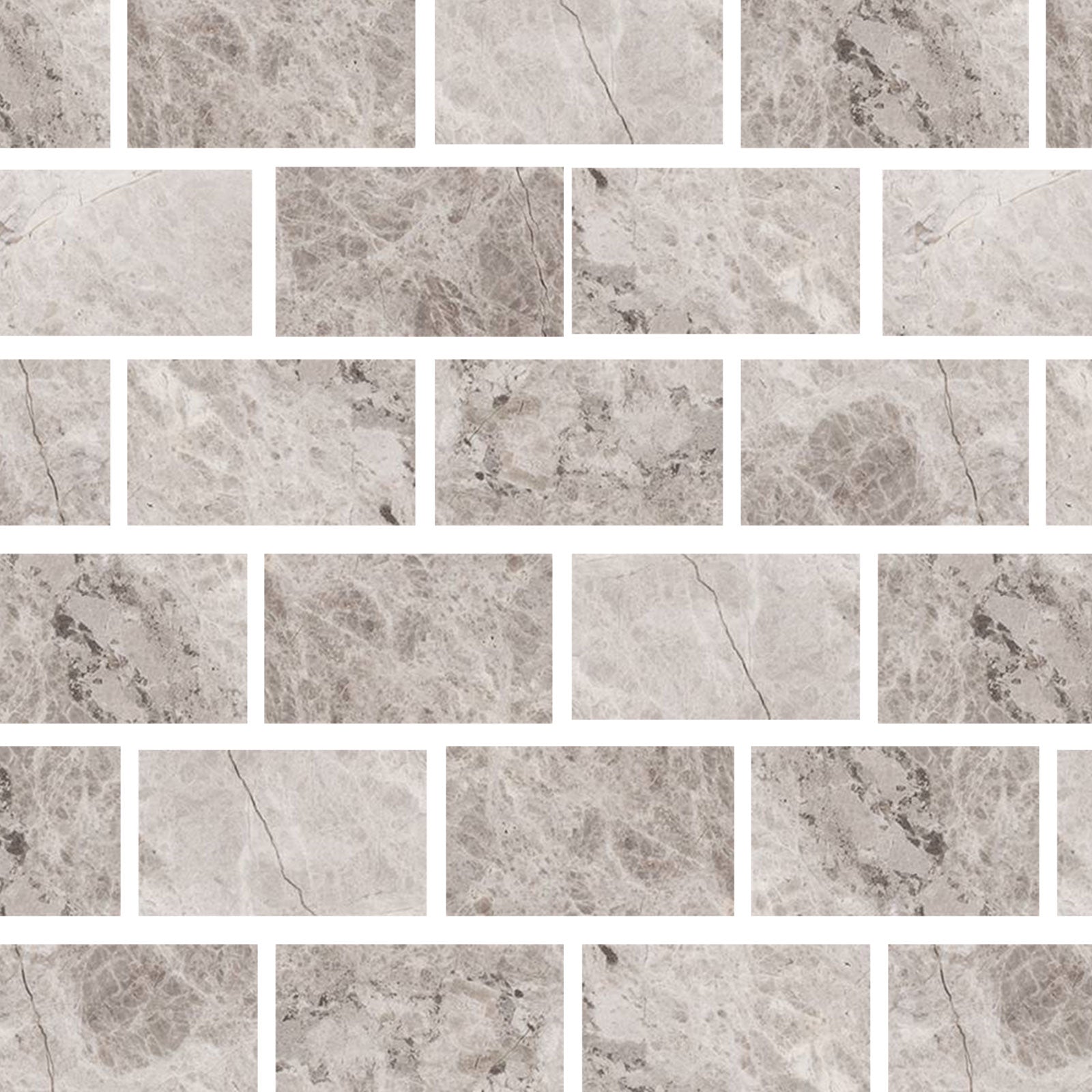 4 X 8 Tundra Gray (Atlantic Gray) Marble Honed Tile-Marble Mosaic-American Tile Depot