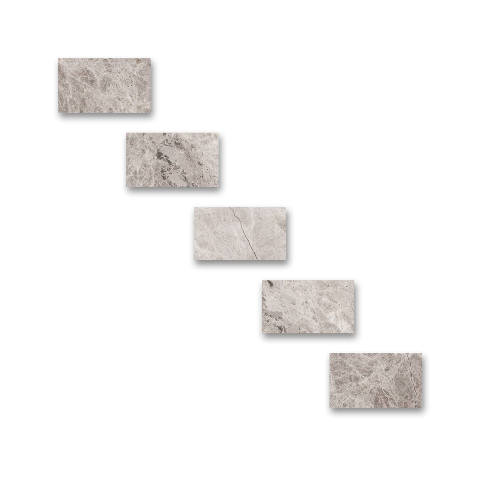 4 X 8 Tundra Gray (Atlantic Gray) Marble Honed Tile-Marble Mosaic-American Tile Depot