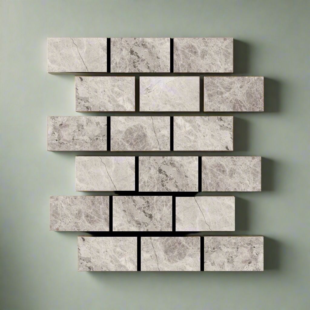 4 X 8 Tundra Gray (Atlantic Gray) Marble Honed Tile-Marble Mosaic-American Tile Depot