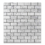 2 X 4 Carrara White Marble Polished Brick Mosaic Tile