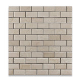 2 X 4 Crema Marfil Marble Polished & Beveled Brick Mosaic Tile