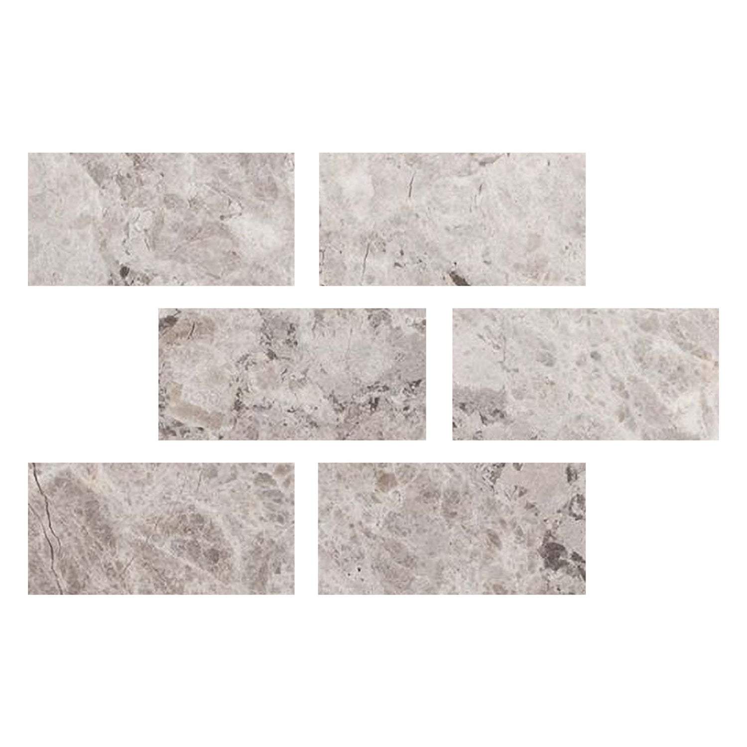 4 X 8 Tundra Gray (Atlantic Gray) Marble Polished Tile