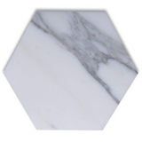 Calacatta Gold Marble Polished 6" Hexagon Tile