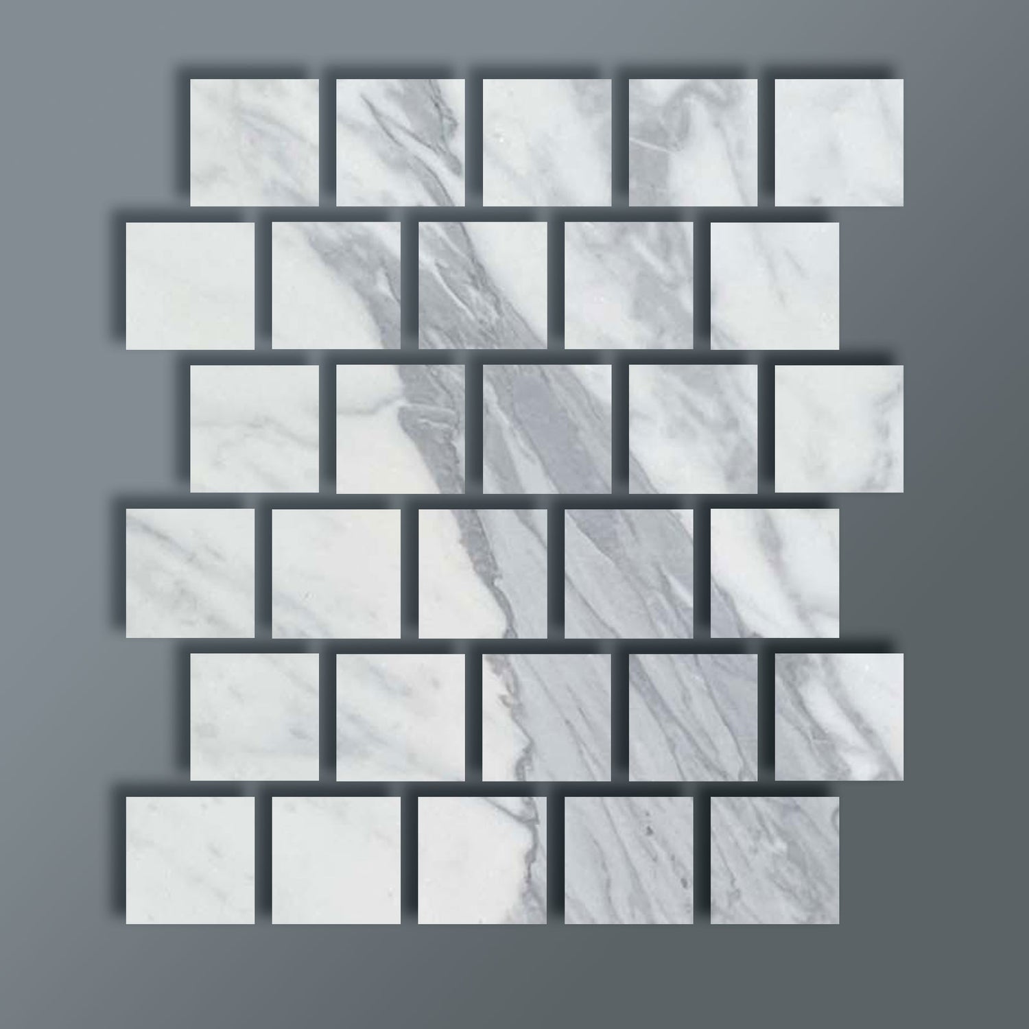 3 X 3 Italian Statuary White Marble Polished Tile