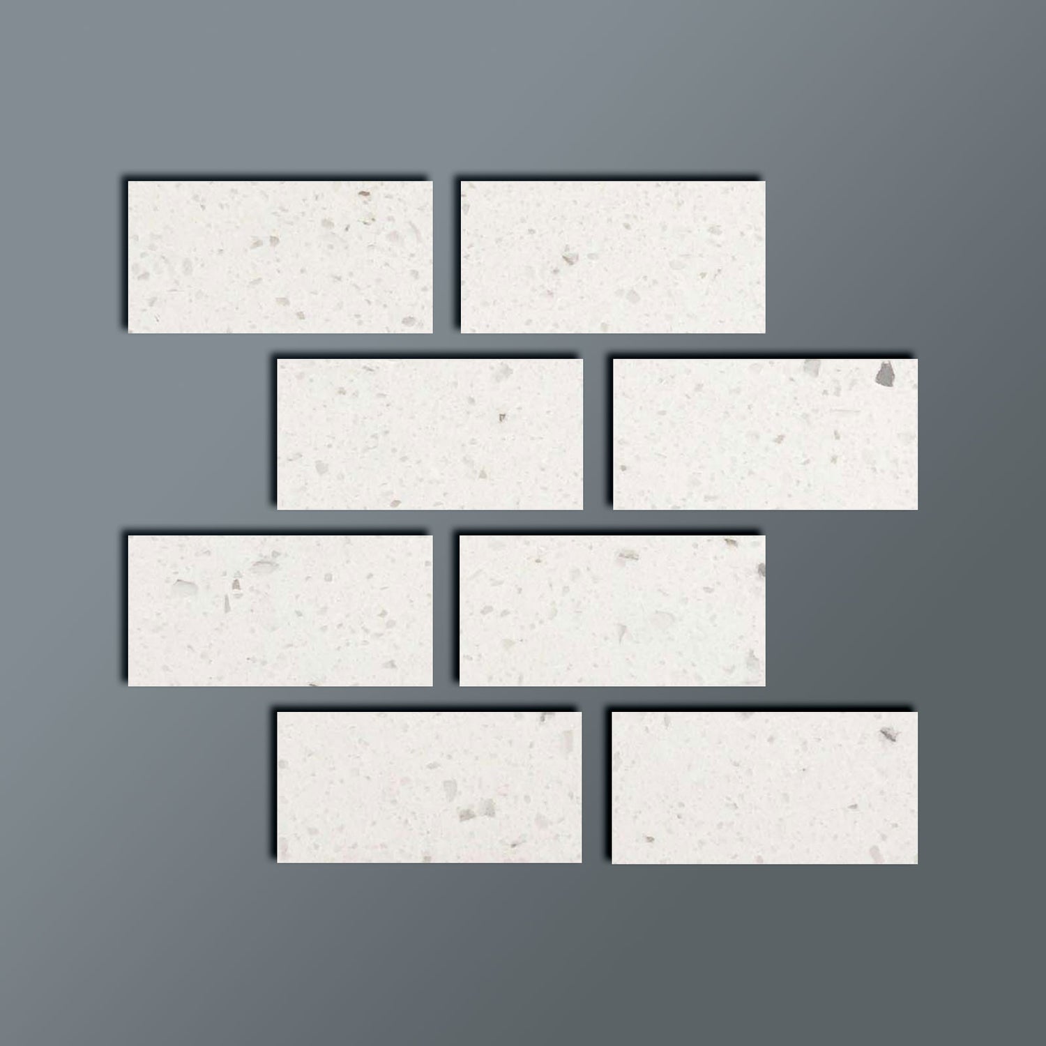 4 X 8 Terrazzo Silver Marble Polished Field Tile