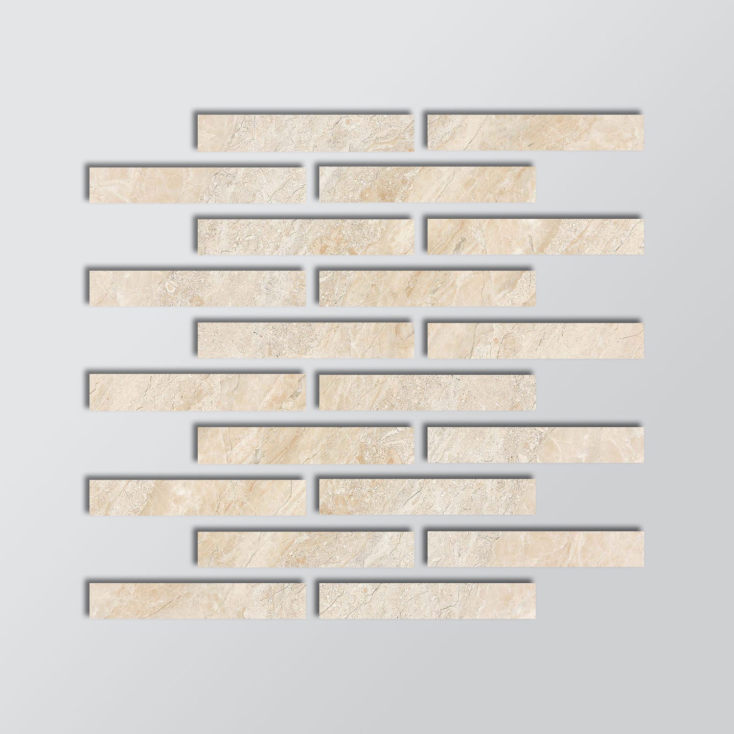 2 X 12 Diano Royal (Queen Beige) Marble Honed Field Tile