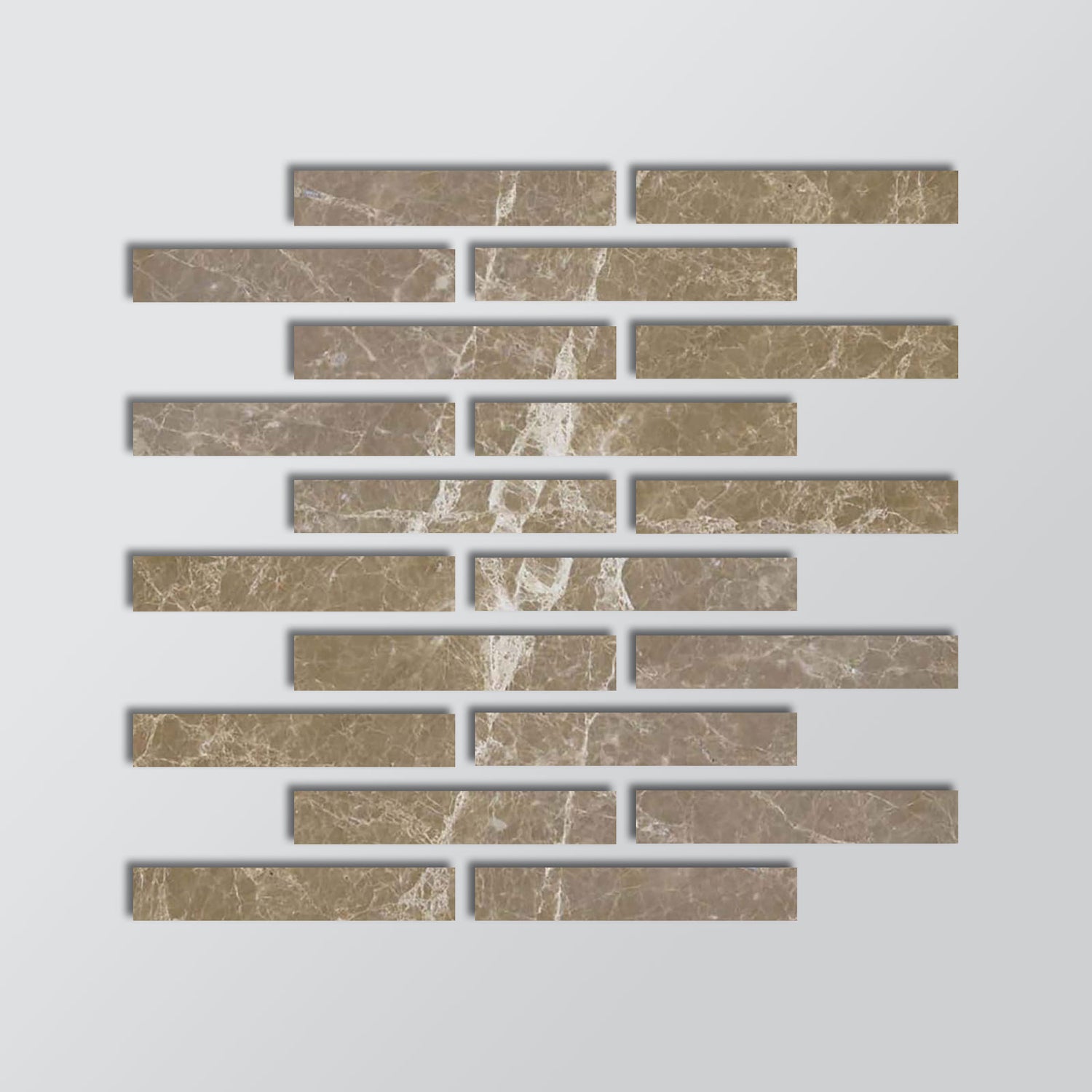 2 X 12 Emperador Light Marble Polished Tile