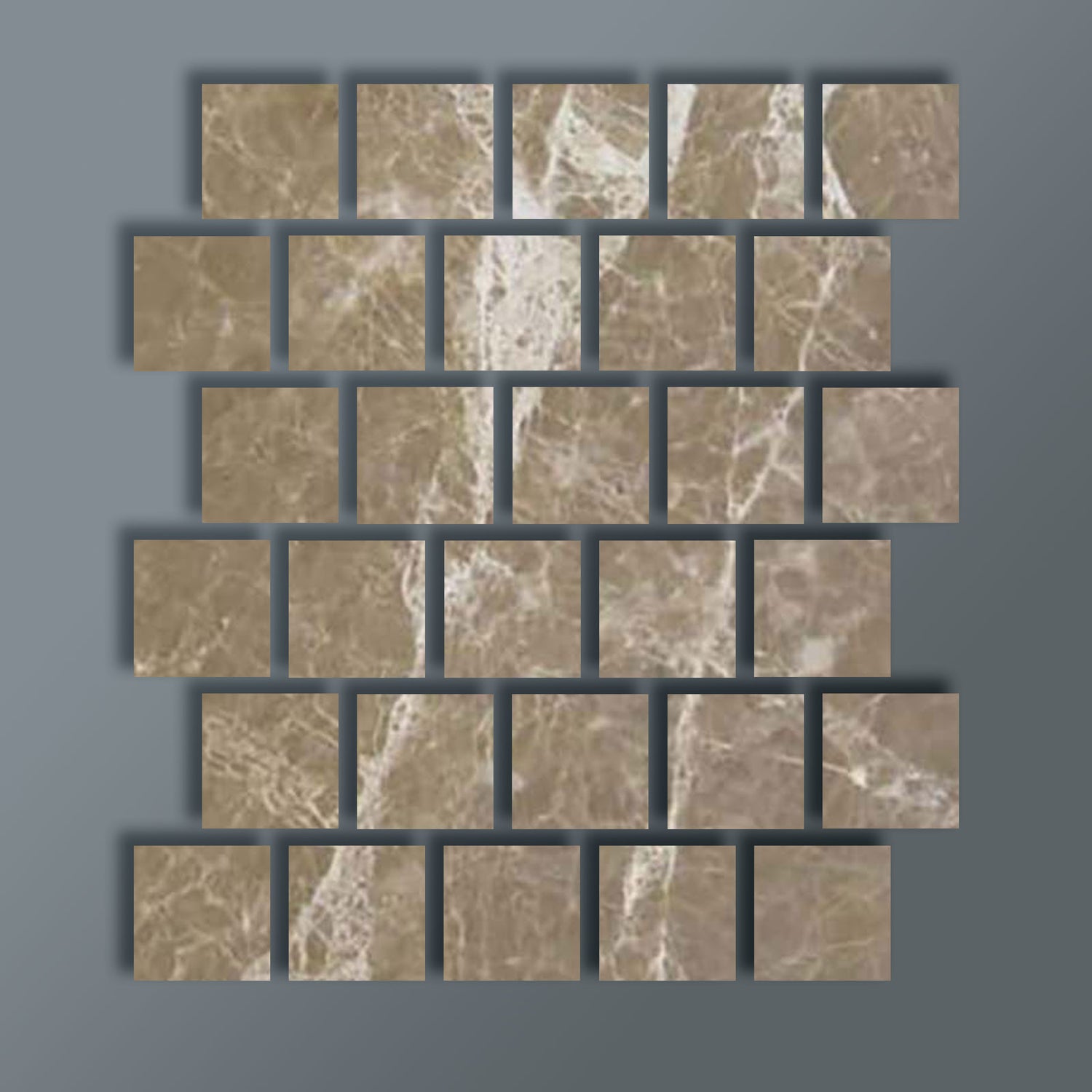 3 X 3 Emperador Light Marble Polished Tile