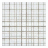 5/8 X 5/8 Thassos White Marble Honed Mosaic Tile-Marble Mosaic-American Tile Depot