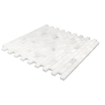 5/8 X 1 1/4 Calacatta Oliva Marble Polished Mini-Brick Mosaic Tile-Marble Mosaic-American Tile Depot