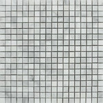 5/8 X 5/8 Bianco Venatino (Bianco Mare) Marble Polished Mosaic Tile-Marble Mosaic-American Tile Depot