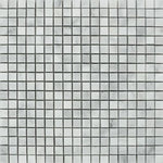 5/8 X 5/8 Bianco Venatino (Bianco Mare) Marble Polished Mosaic Tile-Marble Mosaic-American Tile Depot