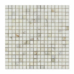 5/8 X 5/8 Calacatta Gold Marble Polished Mosaic Tile-Marble Mosaic-American Tile Depot