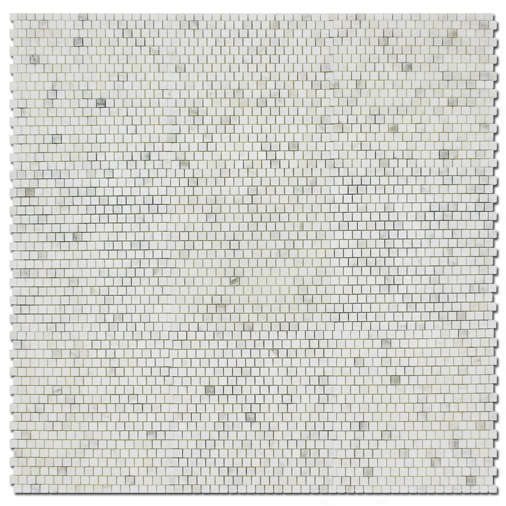 5/8 X 5/8 Calacatta Oliva Marble Honed Mosaic Tile-Marble Mosaic-American Tile Depot