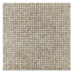 5/8 X 5/8 Cappuccino Marble Polished Mosaic Tile-Marble Mosaic-American Tile Depot