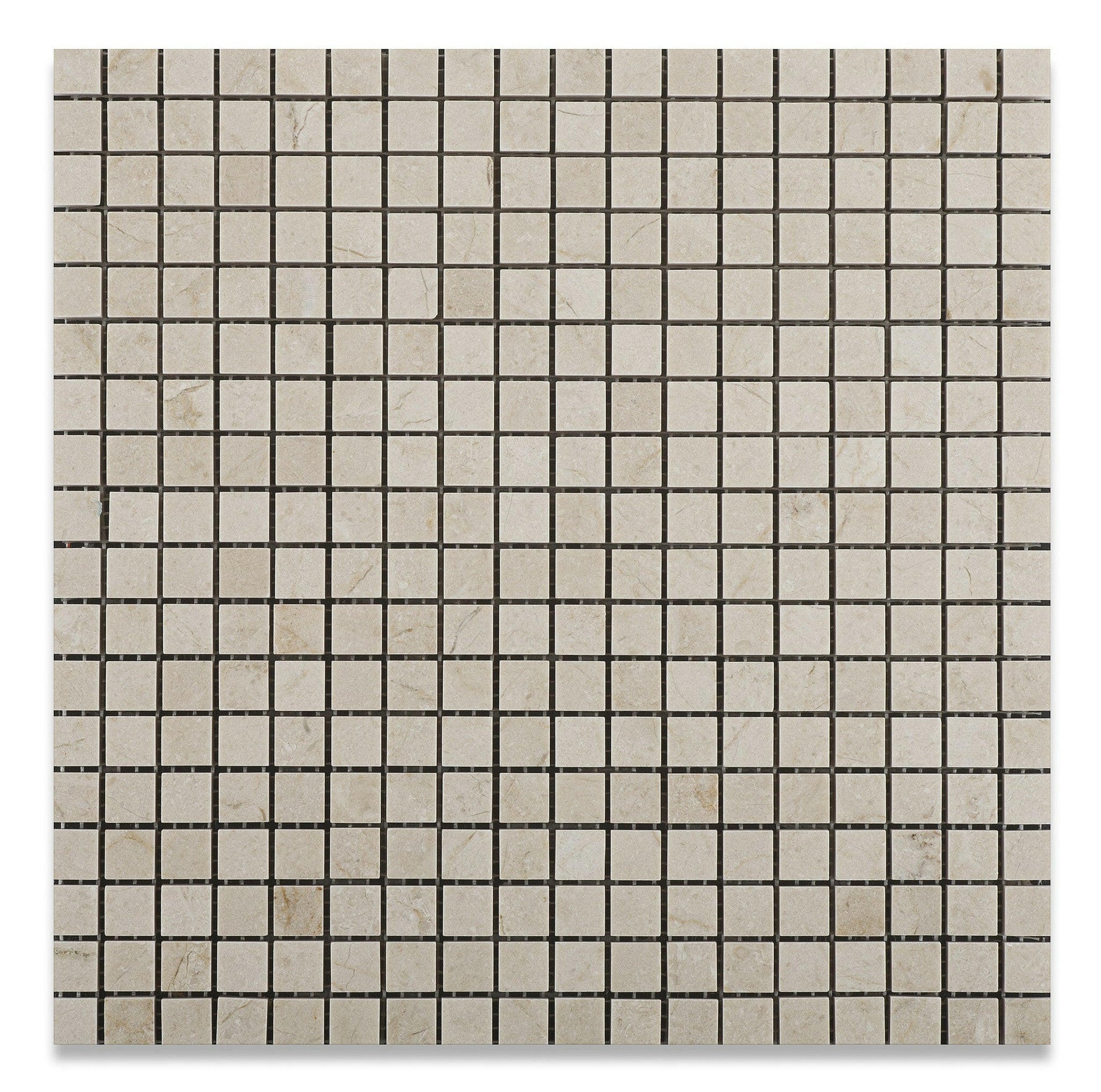 5/8 X 5/8 Crema Marfil Marble Honed Mosaic Tile-Marble Mosaic-American Tile Depot