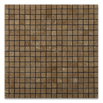 5/8 X 5/8 Noce Travertine Tumbled Mosaic Tile-Travertine Mosaic-American Tile Depot