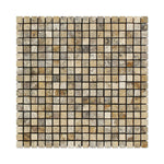 5/8 X 5/8 Philadelphia Travertine Tumbled Mosaic Tile-Travertine Mosaic-American Tile Depot