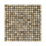 5/8 X 5/8 Philadelphia Travertine Tumbled Mosaic Tile-Travertine Mosaic-American Tile Depot