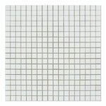 5/8 X 5/8 Thassos White Marble Polished Mosaic Tile-Marble Mosaic-American Tile Depot