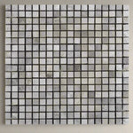 5/8 X 5/8 Tundra Gray (Atlantic Gray) Marble Polished Mosaic Tile-Marble Mosaic-American Tile Depot