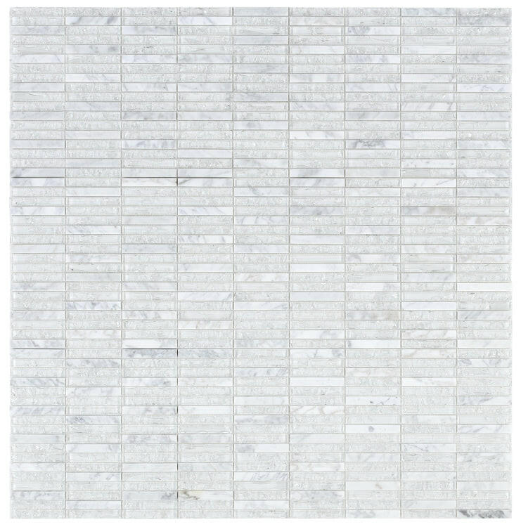 5/8 x 4 Iceberg Band Linear Mosaic Wall Tile-Mixed Mosaic-American Tile Depot