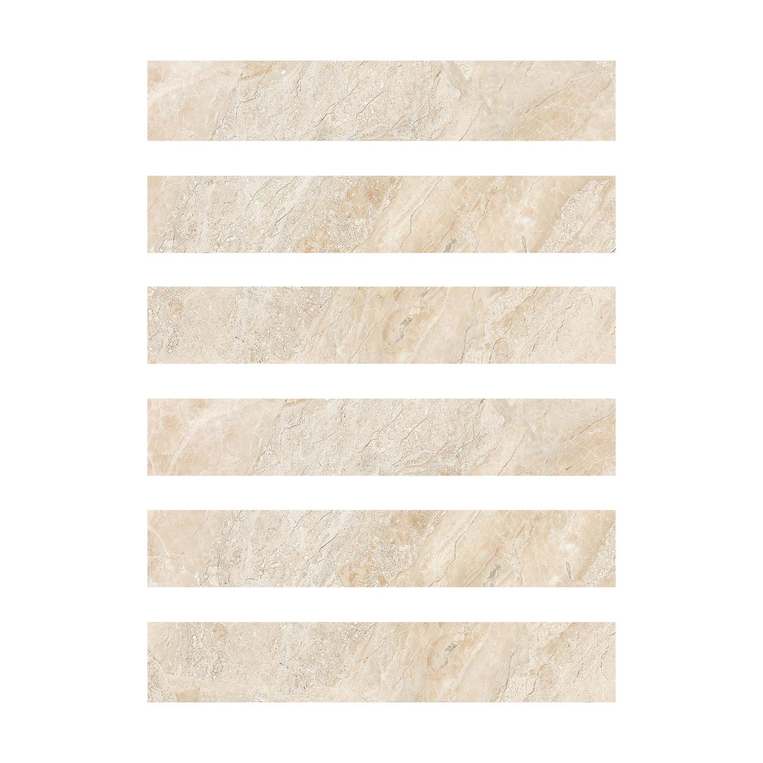 2 X 12 Diano Royal (Queen Beige) Marble Polished Field Tile