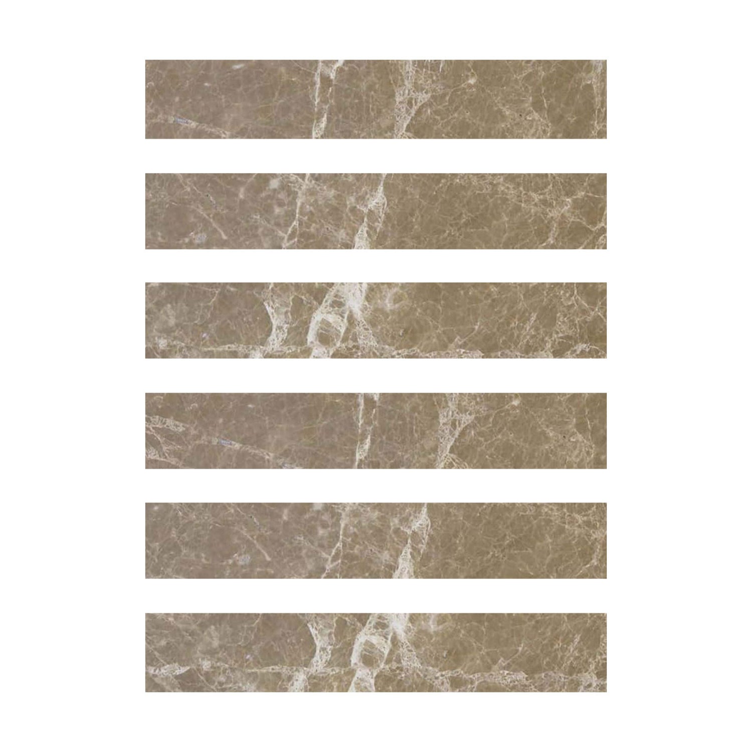 2 X 12 Emperador Light Marble Polished Tile