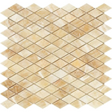 Honey Onyx Polished 1'' Diamond Mosaic Tile