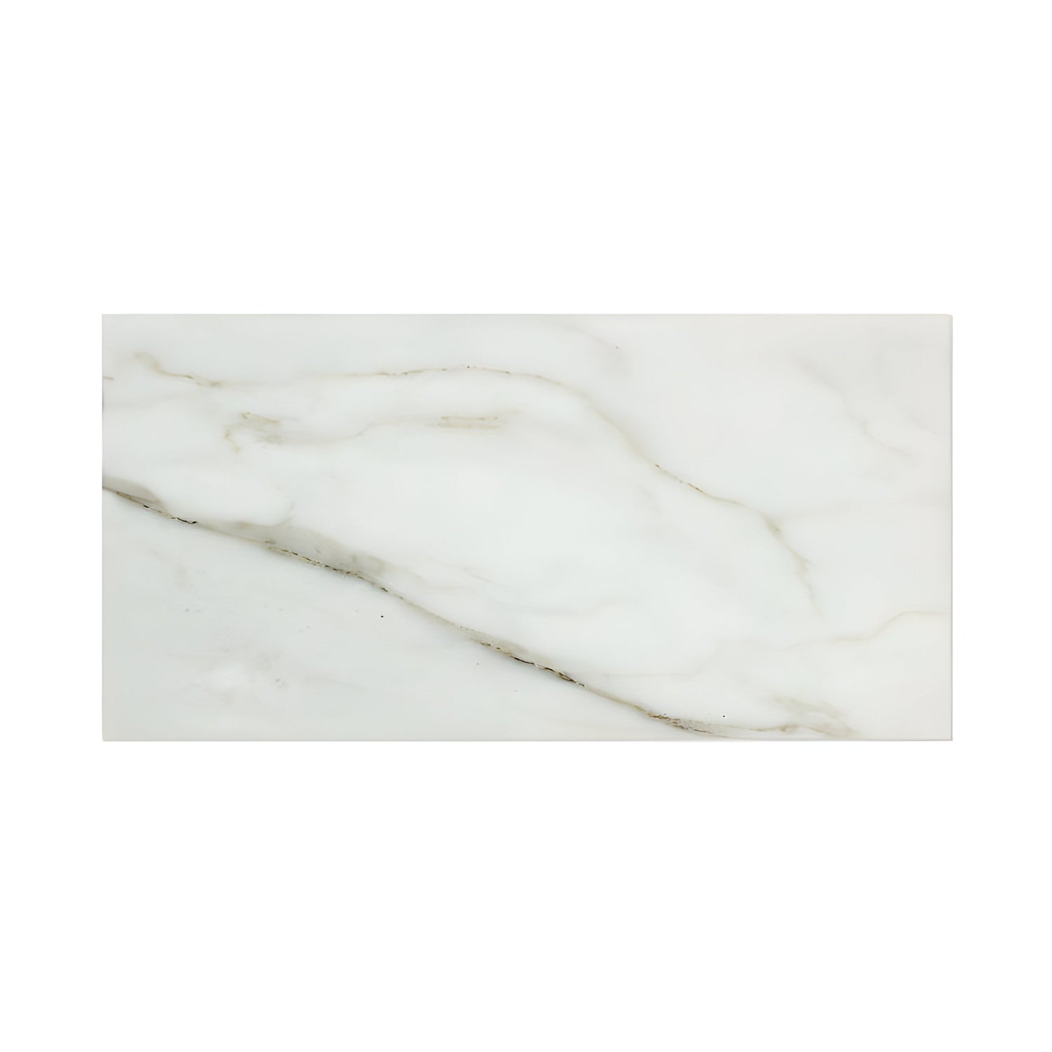 6 X 12 Calacatta Gold Marble Polished Subway Brick Field Tile-Marble Tile-American Tile Depot