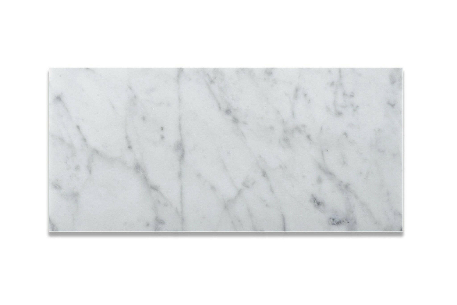 6 X 12 Carrara White Marble Polished Subway Brick Field Tile-Marble Tile-American Tile Depot