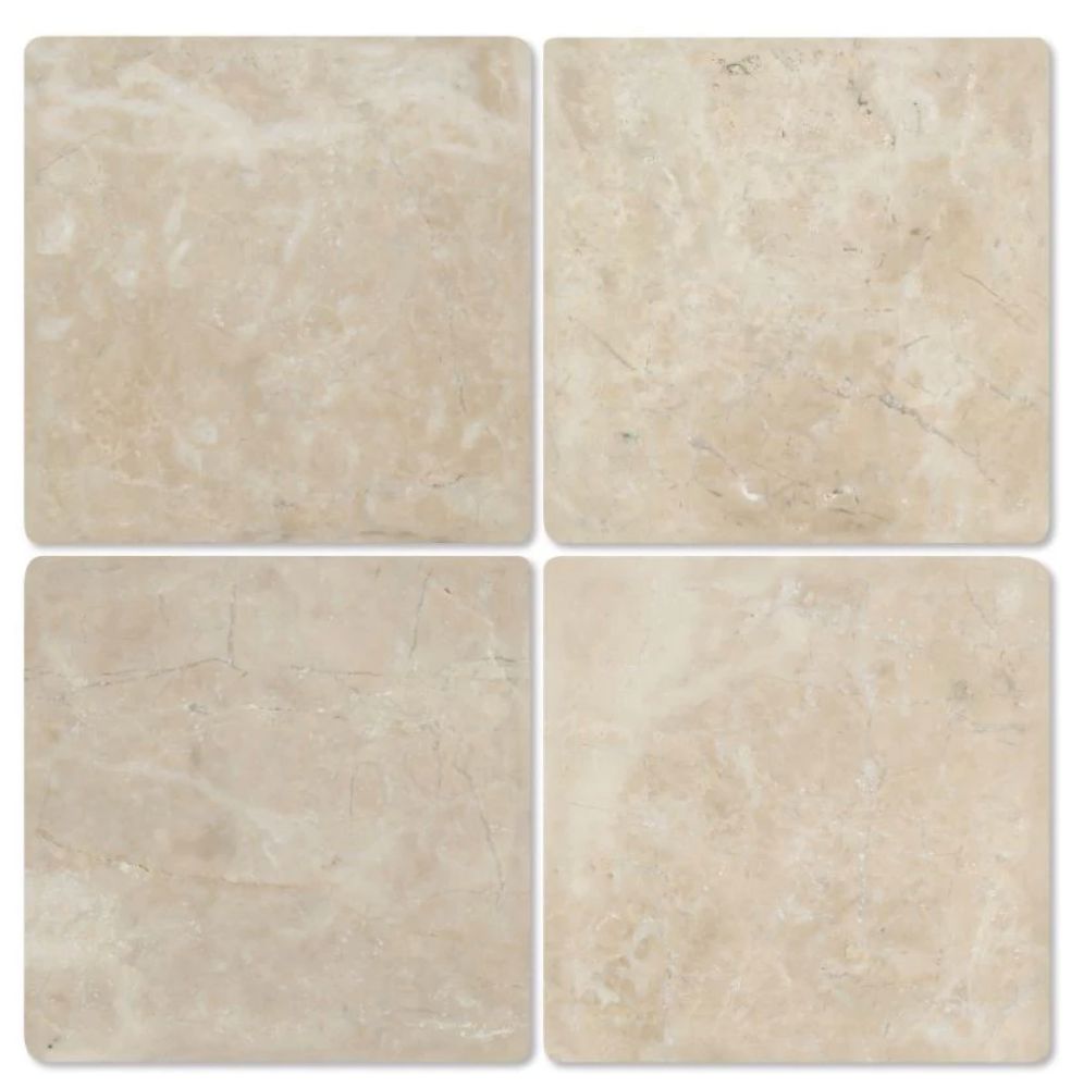 6 X 6 Cappuccino Marble Tumbled Field Tile-Marble Tile-American Tile Depot