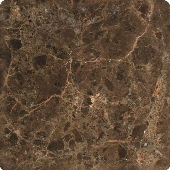 6 X 6 Emperador Dark Marble Tumbled Field Tile-Marble Tile-American Tile Depot