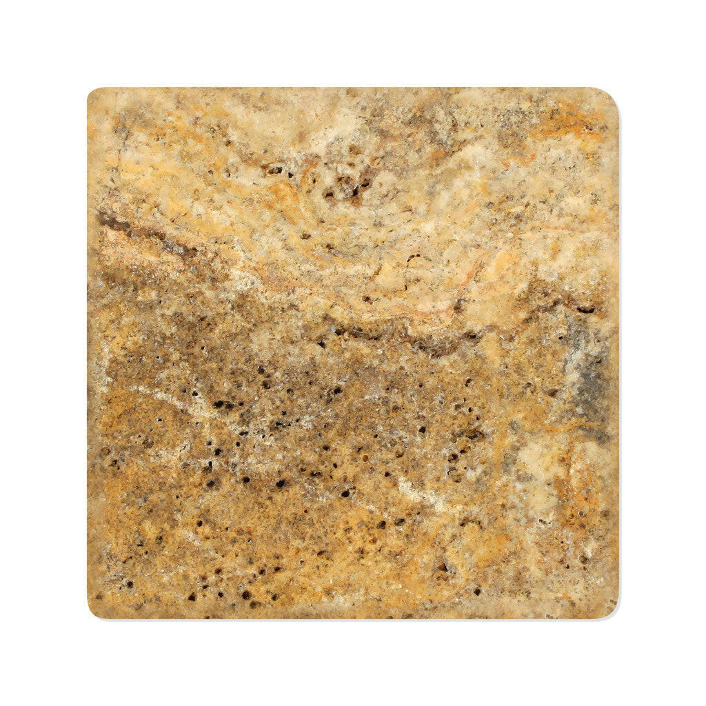 6 X 6 Scabos Travertine Tumbled Field Tile-Travertine Tile-American Tile Depot