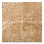 6 X 6 Walnut Travertine Tumbled Field Tile-Travertine Tile-American Tile Depot