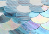 Seashell Sky Scale Glass Mosaic Tile