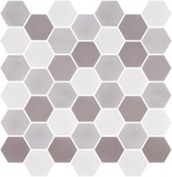 Phoenix Stoneglass Loft Matte Hexagon Glass Mosaic Tile