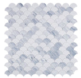 Seashell Loft Scale Glass Mosaic Tile