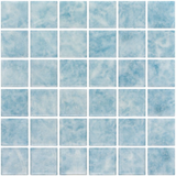 Phoenix Jasper Ios Blue Polished Square Glass Mosaic Tile