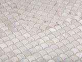 Perry White Scale Pearl Mosaic Wall Tile