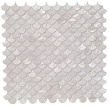 Perry White Scale Pearl Mosaic Wall Tile