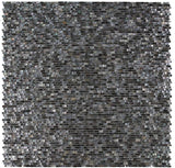 Perry Black Mini Brick Pearl Mosaic Wall Tile
