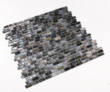 Perry Black Mini Brick Pearl Mosaic Wall Tile